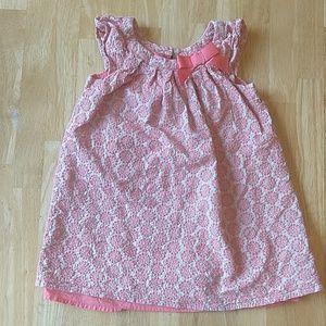 Coral and Cream Dress Cherokee 2t